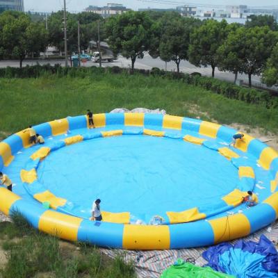 China 0.9mm PVC Tarpaulin Guangzhou OH Fun Water Park Inflatable Swimming Pool For Kids For Rental for sale