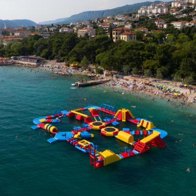 China Water park for adults commercial aqua park OH with slide water park inflatable floating game on the sea/lake for sale