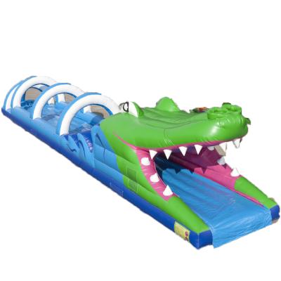 China Slide For Water Park Guangzhou Cheap Inflatable Water Slide Crocodile Beach OH Inflate Giant Inflatable Slide N Slide for sale