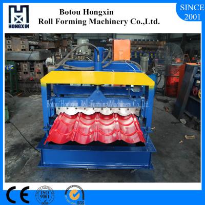 China Hydraulic Pump Corrugated Roof Sheeting Machine 0.3 - 0.8mm Panel Thickness for sale