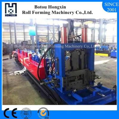 China Automatic CZ Purlin Roll Forming Machine PLC Control 7.5kw Work Pressure for sale