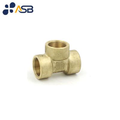 China Plumbing Brass Tee Female Fitting Fitting Screwed Type for sale