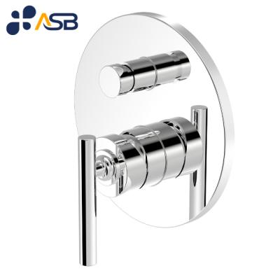 China Bathroom Single Bath Shower Faucet 2 Way Diverter Mixer Tap Brass Certified for sale