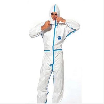 China Disposable wholesale hot sale PPE coverall suit PP+PE for sale in stock for sale