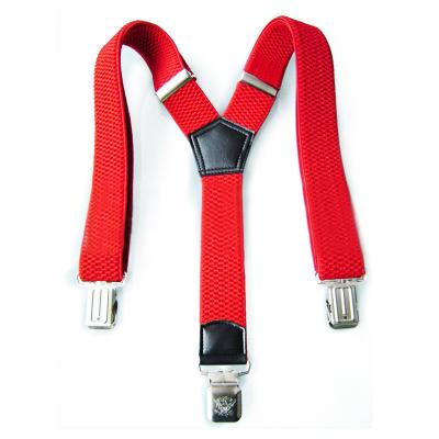 China Suspender vermelho tecido 80cm elástico da parte traseira do grampo Y da correia do poliéster das crianças à venda