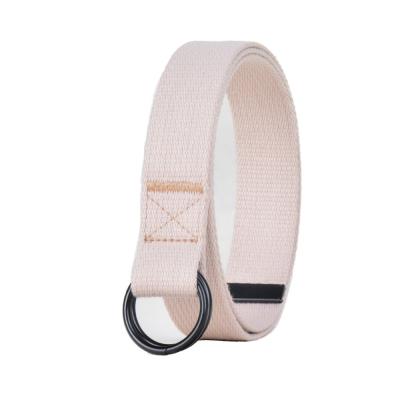 China Poliéster el 140cm de la correa los 3cm D Ring Cotton Fabric Belt Canvas de la yoga en venta