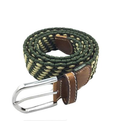 Cina Lega verde scuro elastica di tessitura Pin Buckle della cinghia della cinghia 110cm di allungamento in vendita