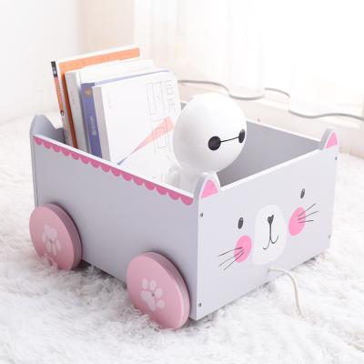 China Wooden Baby Toys Walkers Stroller Kids Toy Box Chest Storage For Children for sale