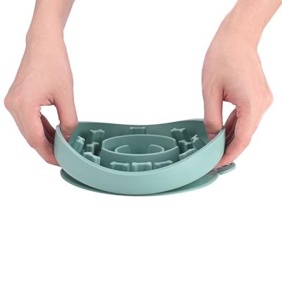 China Slow Viable Dog Feeder Bowl Silicone Pet Bowl Pet Dish Dog Bowl Pet Feeder for sale