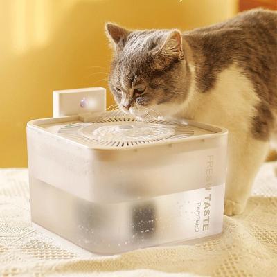 China PAPIFEED 2022 New Super Quiet Non-slip Colorful Cat Pet Drinking Auto Water Sensor Support Dog Wireless Colorful Fountain Automatic Design for sale