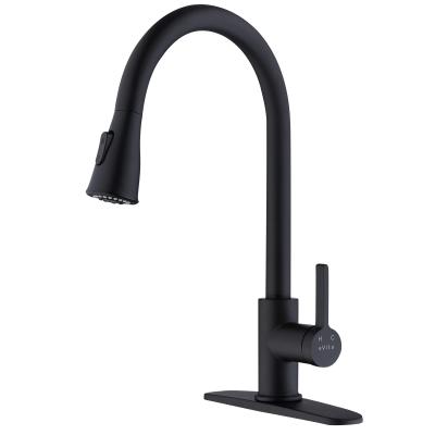 China Pull Out Spray Kitchen Faucet With Pull Down Single Sprayer Handle High Arc Pull Out Sprayer Kitchen Sink Faucet Faucet For RV Service Laundry for sale