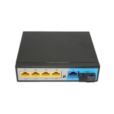 China FTTP 10/100/1000M 4 Left Poe Hybrid Switch Optical Port SC poe Poe Smart Switch for sale