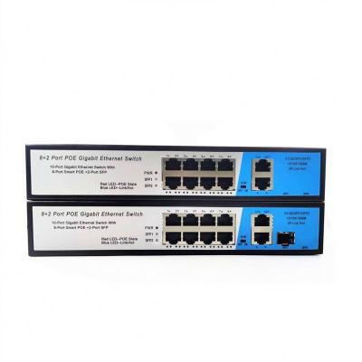 China POE Port Ethernet Poe Switch Network 250m With Built In Power Supply 10 Gigabit SFP Switch for sale