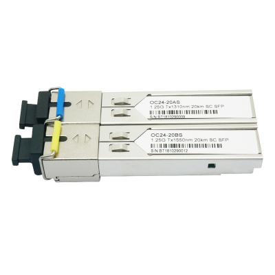 China FTTP Gigabit Single Mode Single Fiber Optical SFP Module for sale