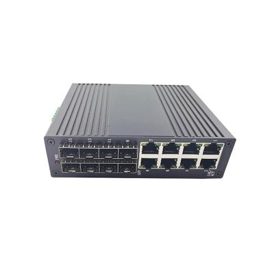 China LACP 8 Port SFP + 8 Port 1000m Ethernet Switch For Industrial Railway for sale