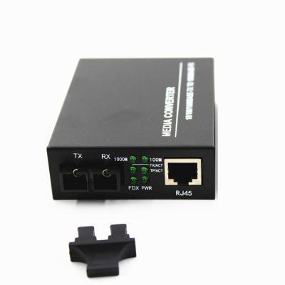 China FTTX Gigabit Ethernet Fiber Optic Converter, Built-in 1Gb SC Singlemode Transceiver - RJ45 to 1000base-LX, 10/100/1000base-Tx to 1000 for sale