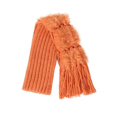 China Custom 100% Brand Fashional Scarf Winter Acrylic Knitted Scarf Soft And Warm Solid Color Soft Scarf OEM For Adult for sale