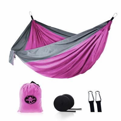 China 270*140cm Camping Hammock Safety Portable Nylon Parachute Adult Hammock Rising Hanging Chair Swing Outdoor for sale