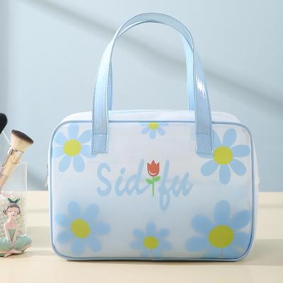 China New Fashion Fashion PVC Tote Bag Large Capacity Portable Handle Waterproof Travel Beach Bag for sale