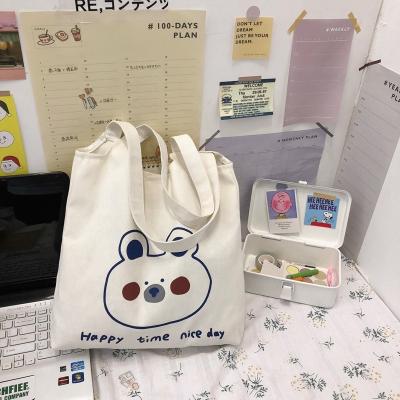 China Fashion Large High Quality Canvas Tote Bags With Zipper Plain Cotton Canvas Grocery Tote Bag Cotton Tote Bag Canvas for sale