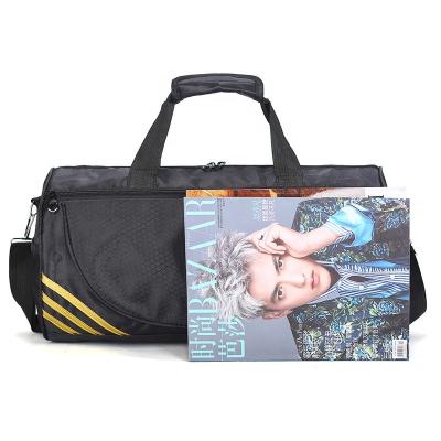 China Fashion wholesale high quality waterproof sports travel bag with logo polyester canvas gym duffel bags for sale