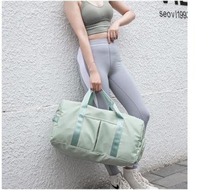 China Fashion Nylon Sports Gym Fitness Waterproof Bag With Shoe Box Custom Logo Duffel Bag Women's Travel Bag for sale