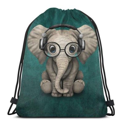 China 210D 420D 600D Polyester Nylon Drawstring Backpack Eco-Friendly/Reusable Promotional Custom Canvas Drawstring Backpack Bag for sale