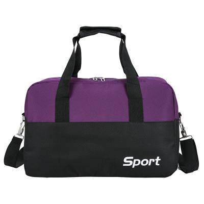 China Custom Oxford Sublimation Carry Gym Duffle Purple Football Sport Graphic Bag for sale