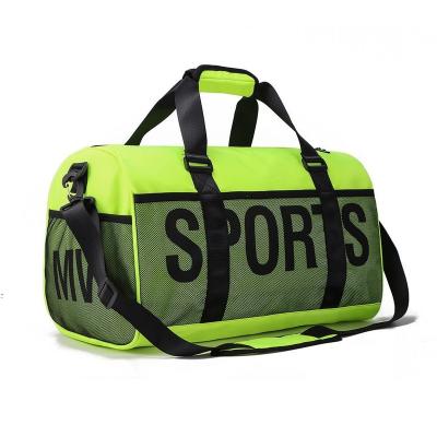 China Custom Polyester Duffle Separt Large Capacity Wet Dry Travel Backpack Sports Gym Training Bag With Shoes Compartment Logo for sale