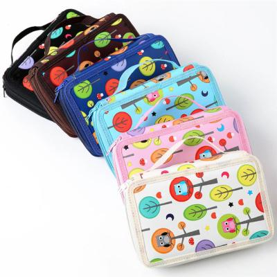 China Fashon Pencil Bags School Wholesale Stationery Channel Large Capacity Canvas Magic Multifunctional Pencil Cases for sale