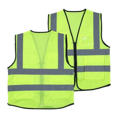 China Breathable High Visibility Mesh Vests Construction Safety Customized Working Reflective Vest for sale