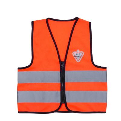 China Fonirra ANSI Breathable Breathable Class 2 School High Visibility Safety Orange Children's Reflective Vest for sale