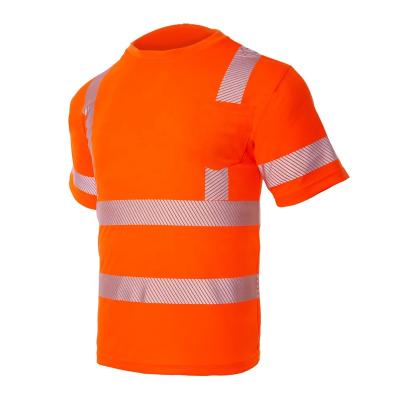 China Fonirra REFLECTIVE High Visibility Safety Short Sleeve T-Shirts High Reflective Construction Work Shirts for sale