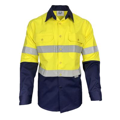 China FONIRRA Shirt High Visibility Long Sleeve Safety Work Shirt Wholesale Reflective Tape Clothing for sale