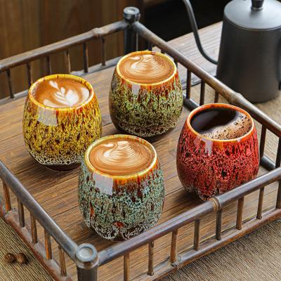 China New Styles 170ml Viable Ceramic Mug Mugs Coffee Mugs Personality Enamel Mug Custom Outer Packaging Wholesale for sale