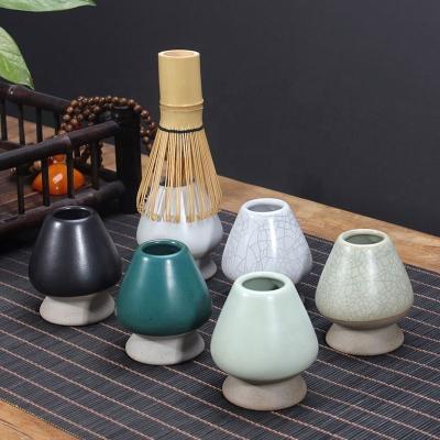 China Viable Ceramic Matcha Tea Beater Holder Ceramic Matcha Stand for sale