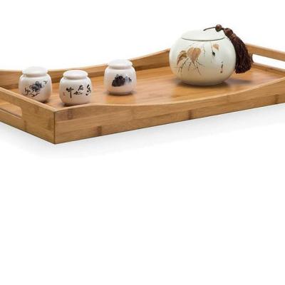 China Sustainable Eco-Friendly Economical Best Practice Selling New Design Rectangle Bamboo Bamboo Food Tray for sale