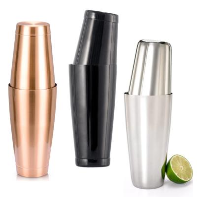 China Viable High Quality Luxury Fashionable Accessories Boston Shaker Cocktail Shaker Bar Tool 304 Stainless Steel Cocktail Tool for sale