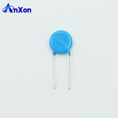 China AnXon CT81 10KV 50PF High Voltage NPO Lead Radial Type Pulse Disc Ceramic Capacitor for sale