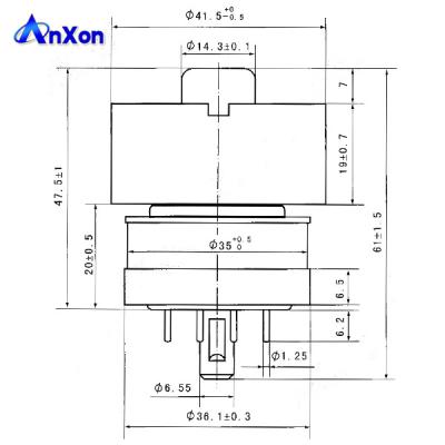 China Air-cooled tetrode 4CX350A of radio transmission electron tube 4CX350A for sale