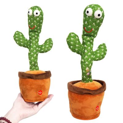 China Wholesale Sing dancing cactus twisting music toy recording dancing cactus flashing toy electronic vibrato dance singing for sale