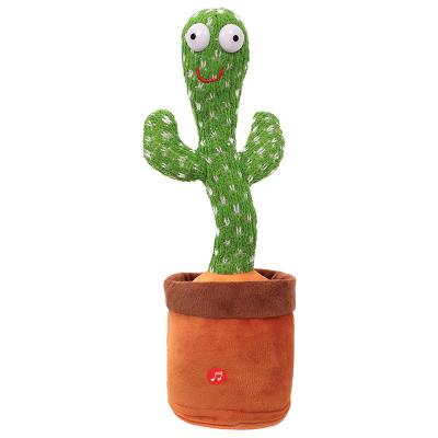 China Wholesale usb battery sing plush dancing cactus rechargeable electric singing and talking toy for sale