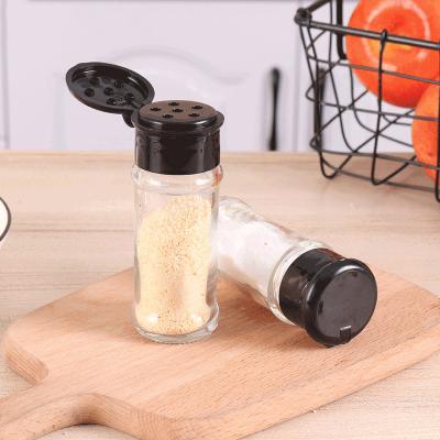 China Viable Moisture Proof Spice Shaker Kitchen Home Spice Jar of Honey Sauce Condiments Bottle Glass for sale