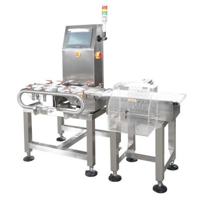 中国 Automatic package conveyor weight checker machine check weigher rejector 販売のため