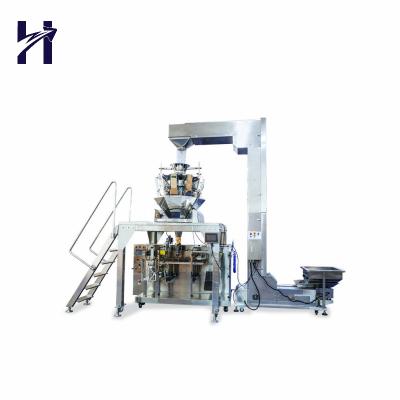 China Food Filling Packing Machines Multi-function Automatic Chips Shrimp Crackers Snacks Candy Weighing Packaging Machine for sale