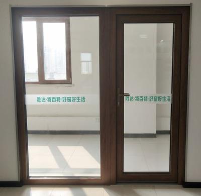 China Excellent 2021 Soundproof Wholesale Good Quality Aluminum Wood Casement Passive House Doors for sale