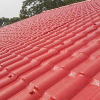 China residential & ASA Industrial Impact Resistance Roofing Sheet Insulation Covering Tile Synthetic Resin PVC Spanish Roof Tiles for sale