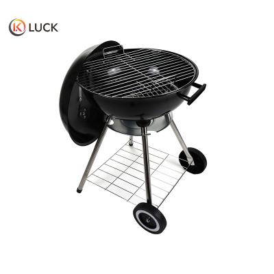 China LUCK Easily Assembled Best Selling 17 Inch Kettle Cart Grill Apple Shaped Outdoor BBQ Grill for sale