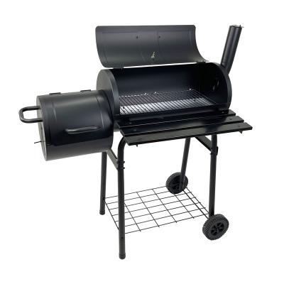 China Easily Assembled Commercial Wholesale Portable Butane Charcoal BBQ Grill Machine With Side Table for sale