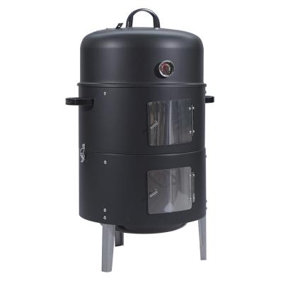 China Easily Assembled Hot Sale Barrel Charcoal Black Oil Can BBQ Grill Smoker Barrel Grill for sale